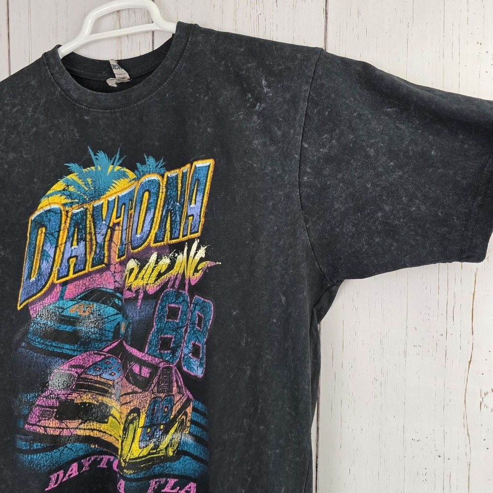 Daytona Racing 88 Florida Unisex Large Black Graphic T-shirt Changes‎ Tag - Picture 3 of 8